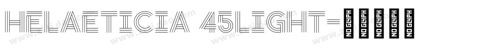 HeLaeticia 45light字体转换